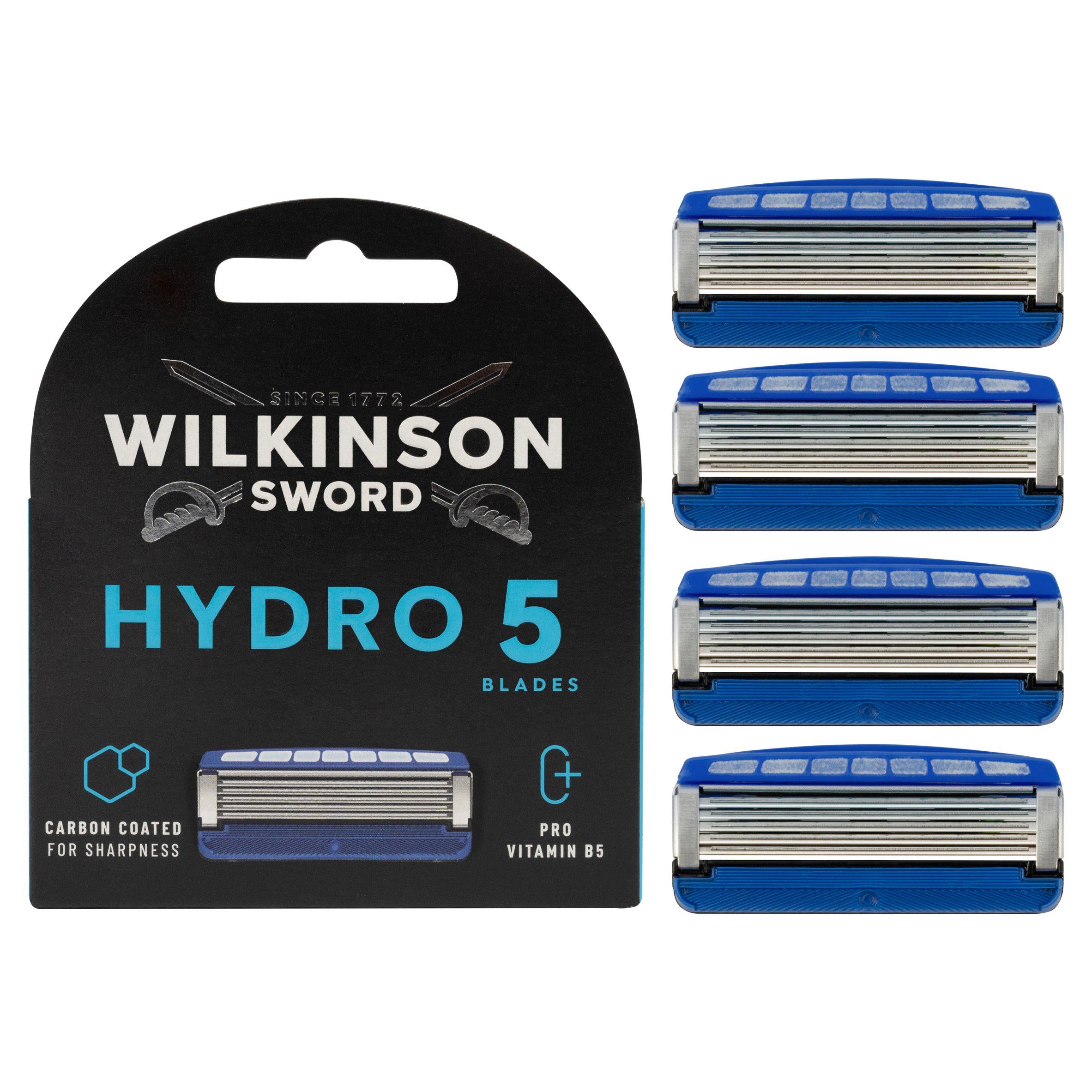 Wilkinson Sword Hydro 5 Skin Protection Men's Razor Blades x4 men's razors & blades Sainsburys   