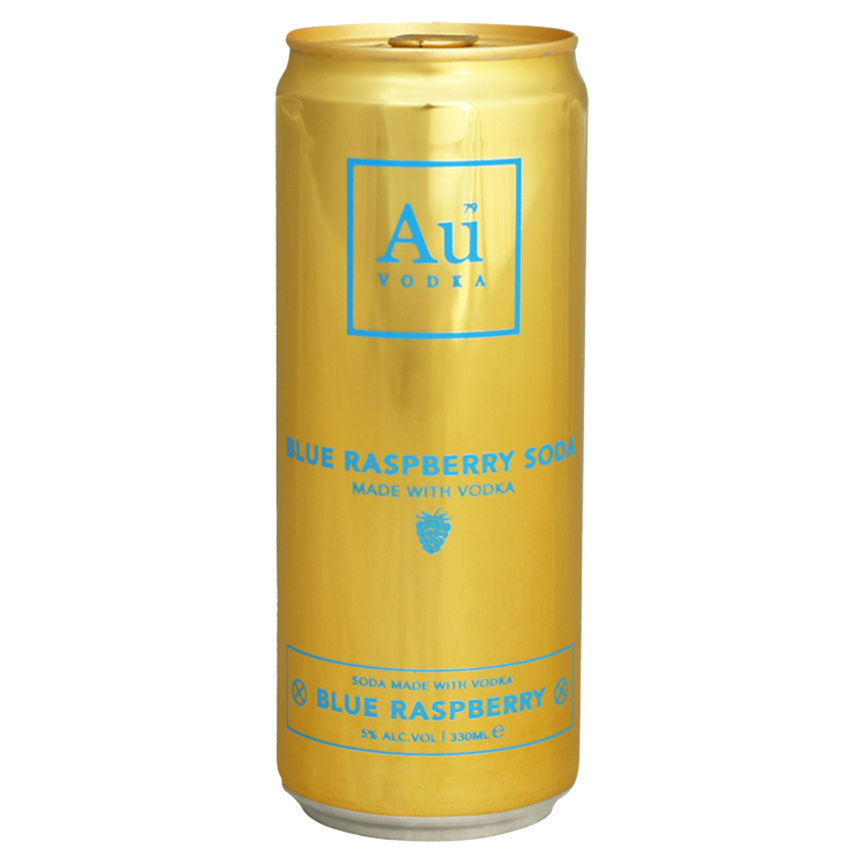 Au Vodka Blue Raspberry Soda - McGrocer