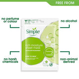 Simple Rich Moisture Sheet Mask 1 Pack GOODS Superdrug   