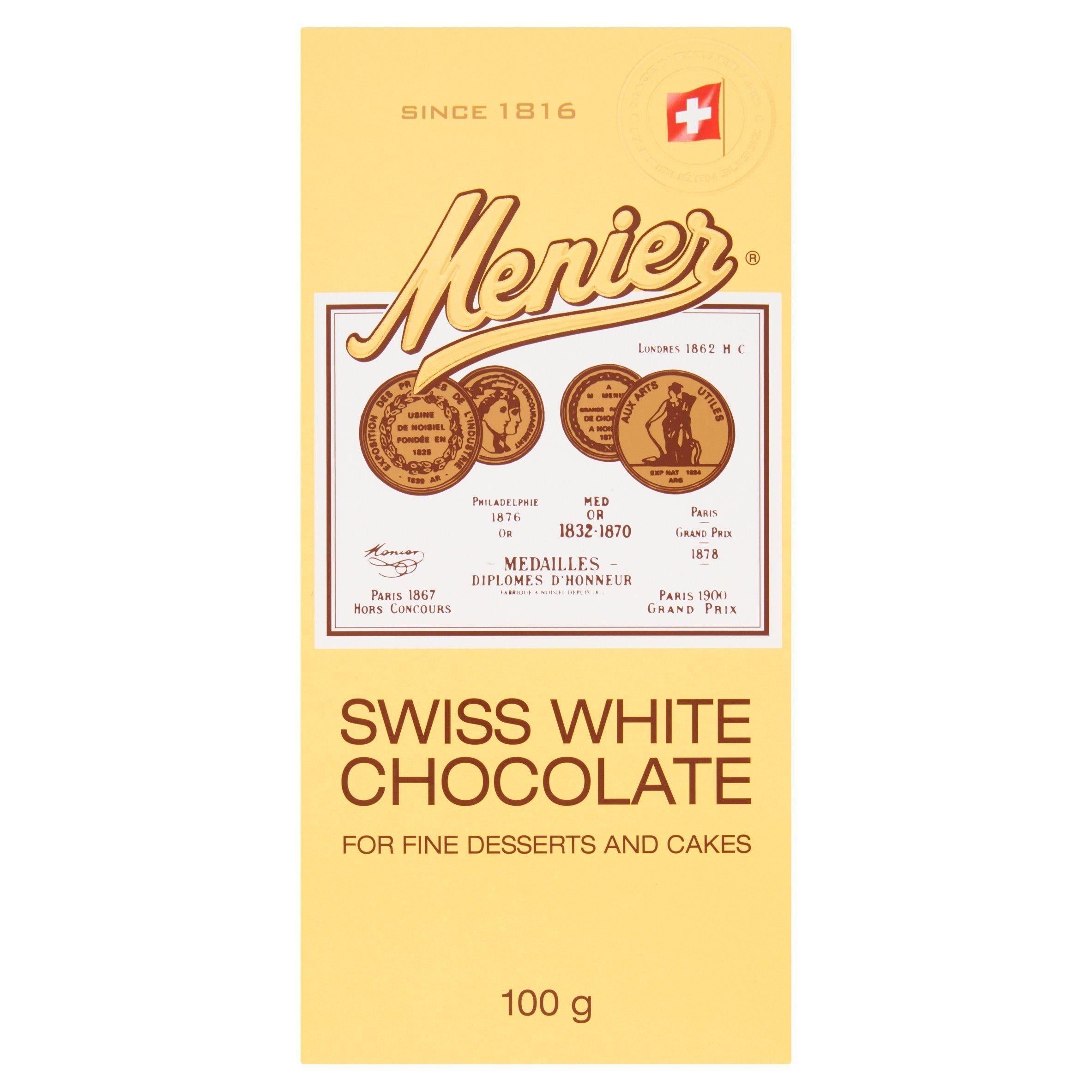 Menier Swiss White Cooking Chocolate 100g Baking Essentials Sainsburys   