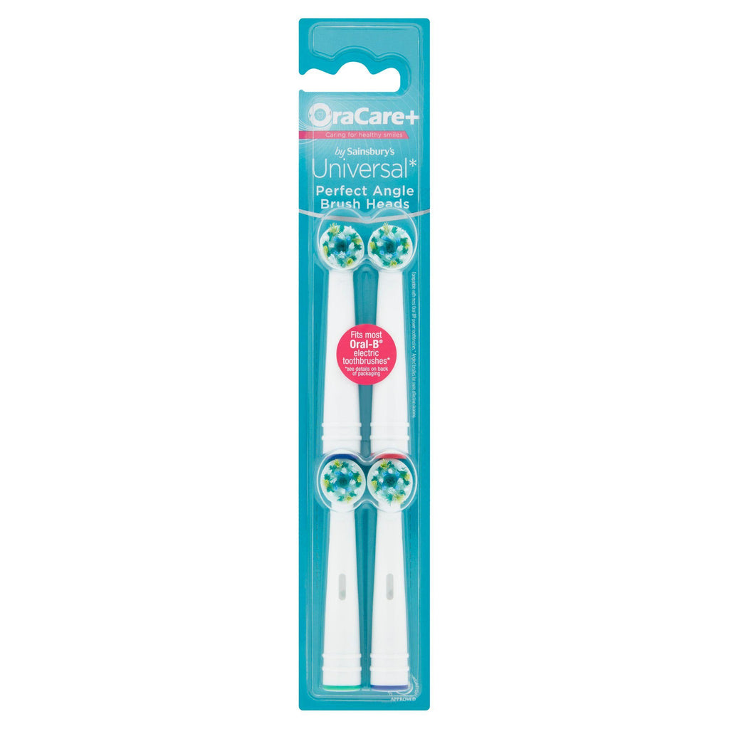 Sainsbury's OraCare+ Universal Perfect Angle Brush Heads x4