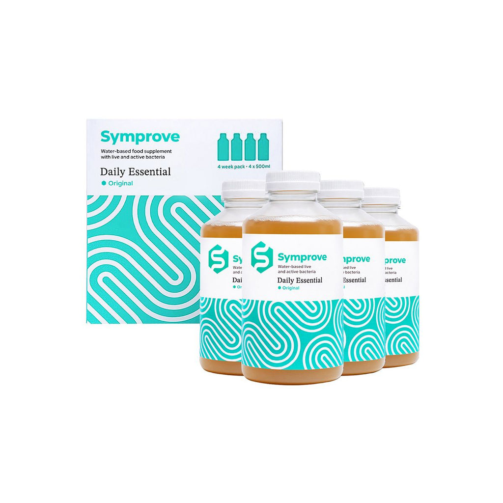 Symprove Water-Based Gut Supplement With Live and Active Bacteria, Original Flavour 4x500ml