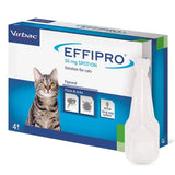 Effipro&amp;reg; Spot-On Flea and Tick Treatment for Cats (1kg+), 4 x 50mg