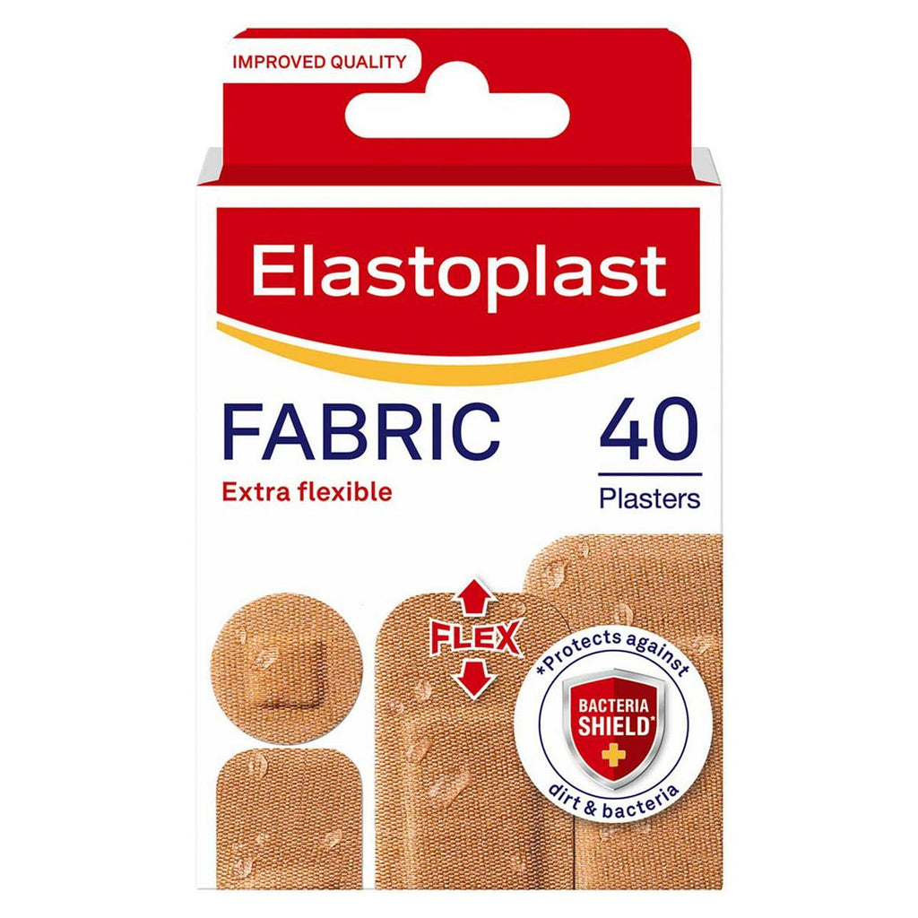 Elastoplast Fabric Plasters, Assorted 40 Pack