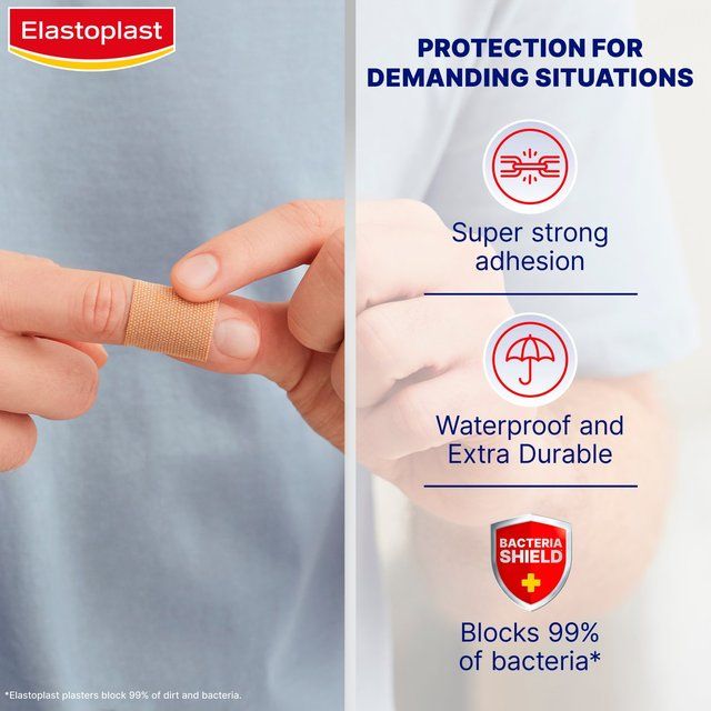 Elastoplast Flexible Fabric Waterproof Plasters 18s   18 per pack