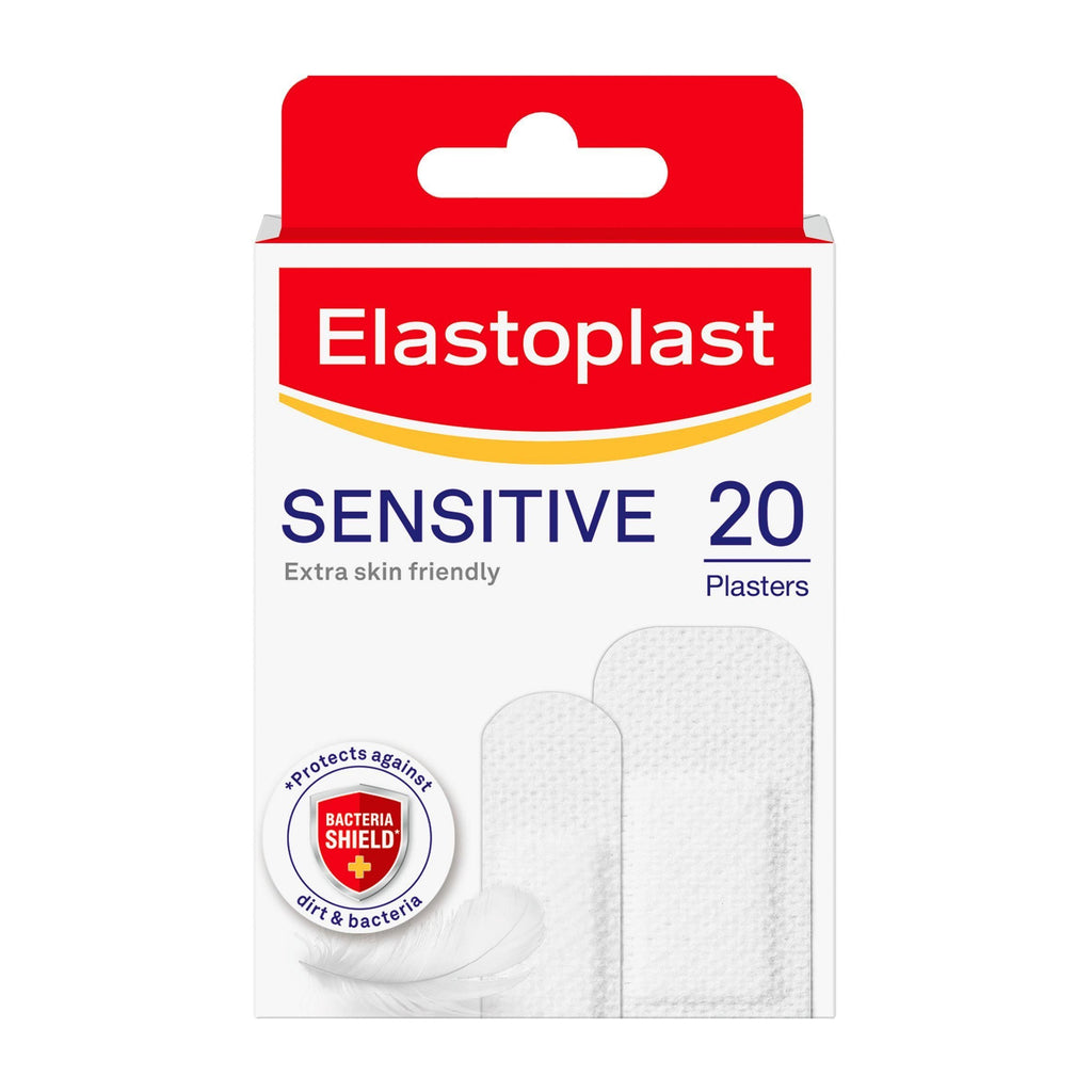 Elastoplast Sensitive Plasters Extra Skin Friendly Assorted Strips x20