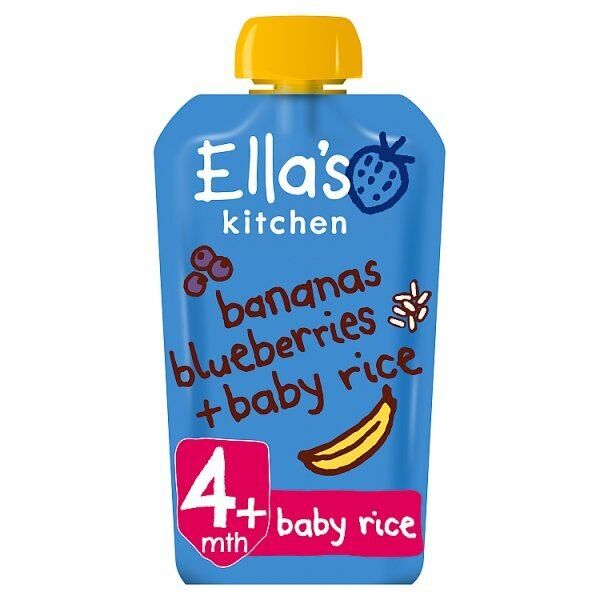 Ella's Kitchen Banana &amp;amp; Blueberries Baby Rice 4m+ 120g