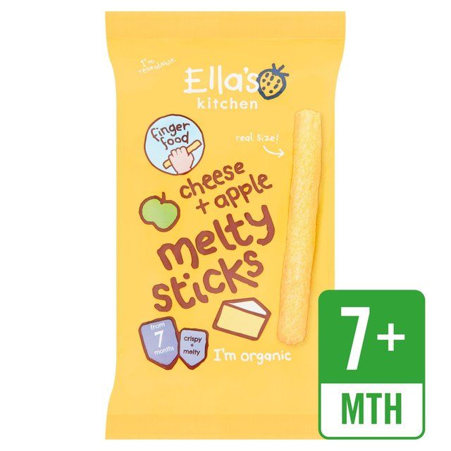 Ella's Kitchen Cheese &amp;amp; Apple Organic Melty Sticks 7+ mths   16g