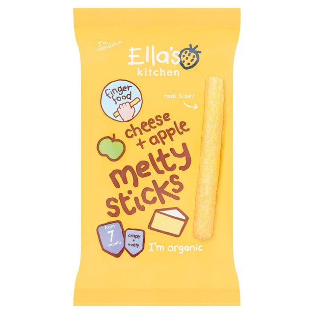 Ella's Kitchen Cheese &amp;amp; Apple Organic Melty Sticks 7+ mths   16g