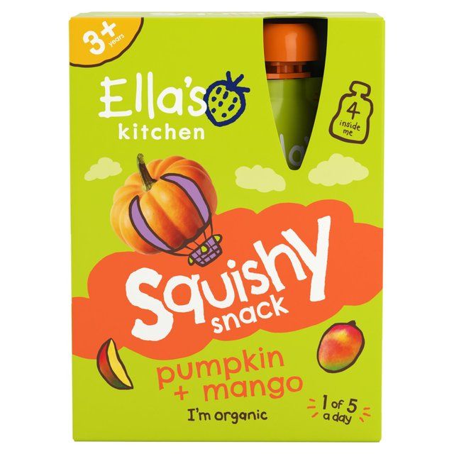 Ella's Kitchen Mango and Pumpkin Kids Drinks Multipack Pouch 3+ Years   4 per pack