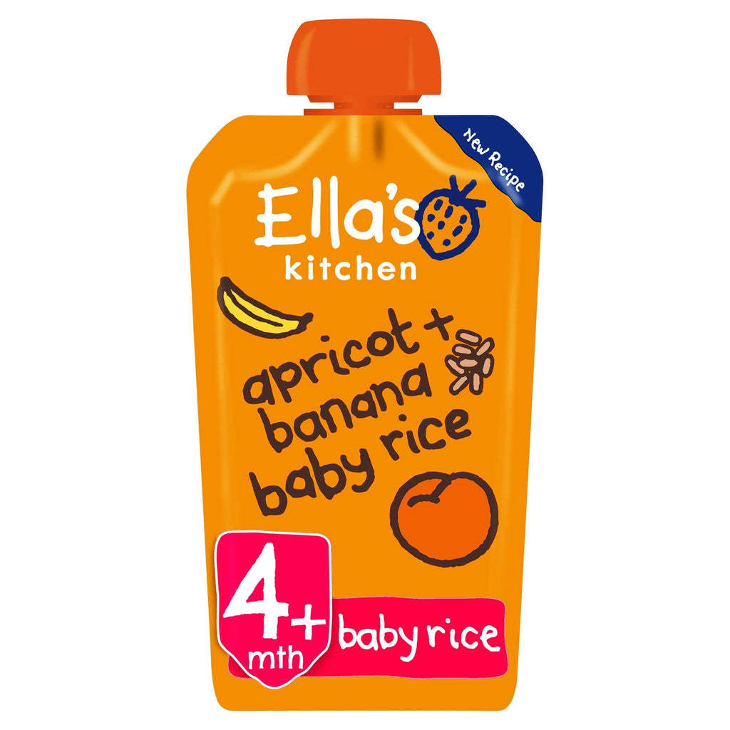 Ella's Kitchen Organic Apricot & Banana Baby Rice Baby Food Pouch 4+ Months 120g