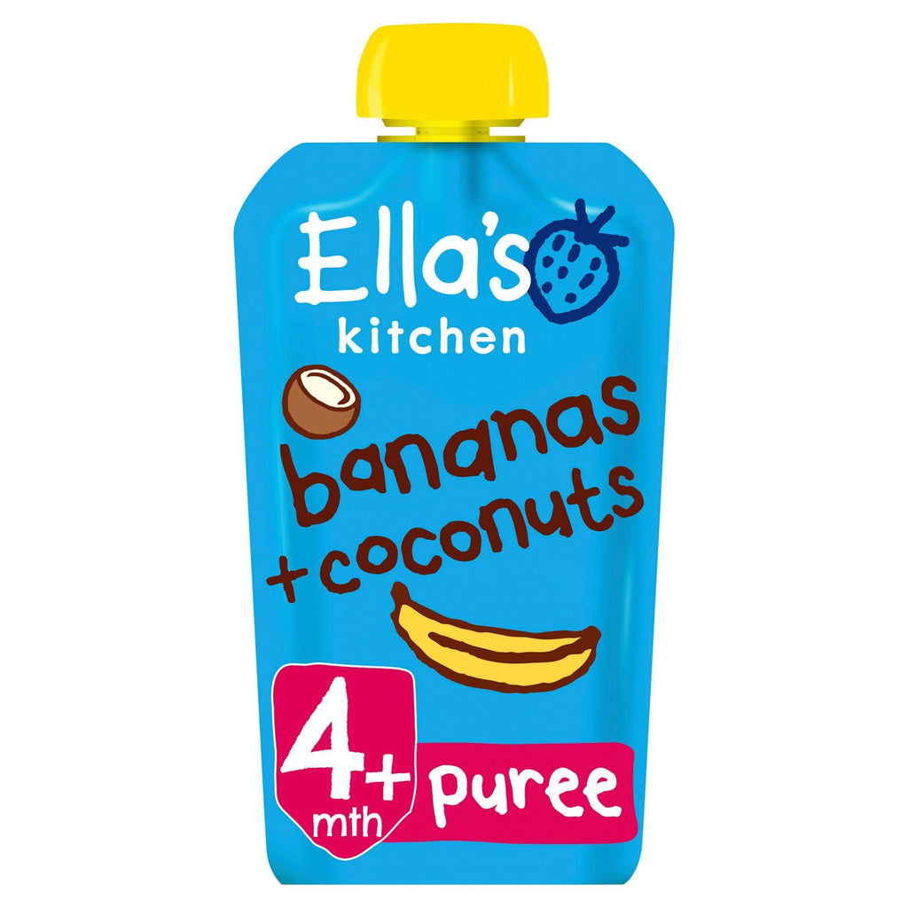 Ella's Kitchen Organic Bananas & Coconuts Baby Food Pouch 4+ Months 120g