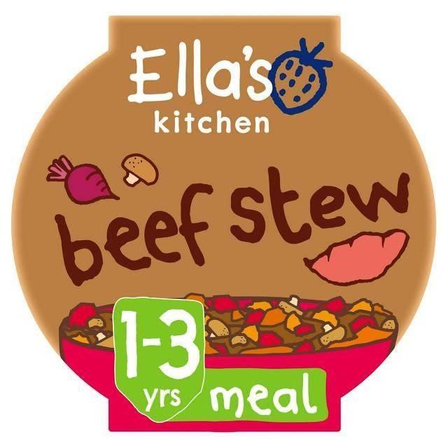 Ella's Kitchen Organic Beef Stew and Root Veg Toddler Tray Meal 12+ Months 200g