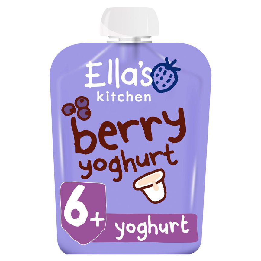 Ella's Kitchen Organic Berry Greek Style Yoghurt Baby Food Pouch 6+ Months