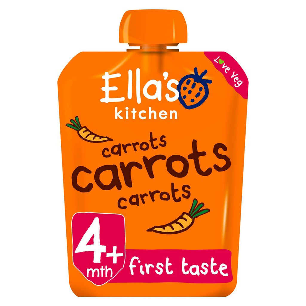 Ella's Kitchen Organic Carrots First Tates Baby Food Pouch 4+ Months 70g