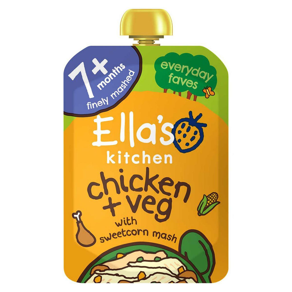 Ella's Kitchen Organic Chicken and Veg Baby Food Pouch 7+ Months 130g