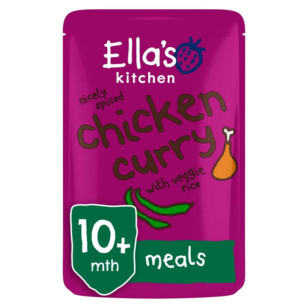 Ella's Kitchen Organic Chicken Curry with Veggie Rice Baby Food Pouch 10+ Months 190g