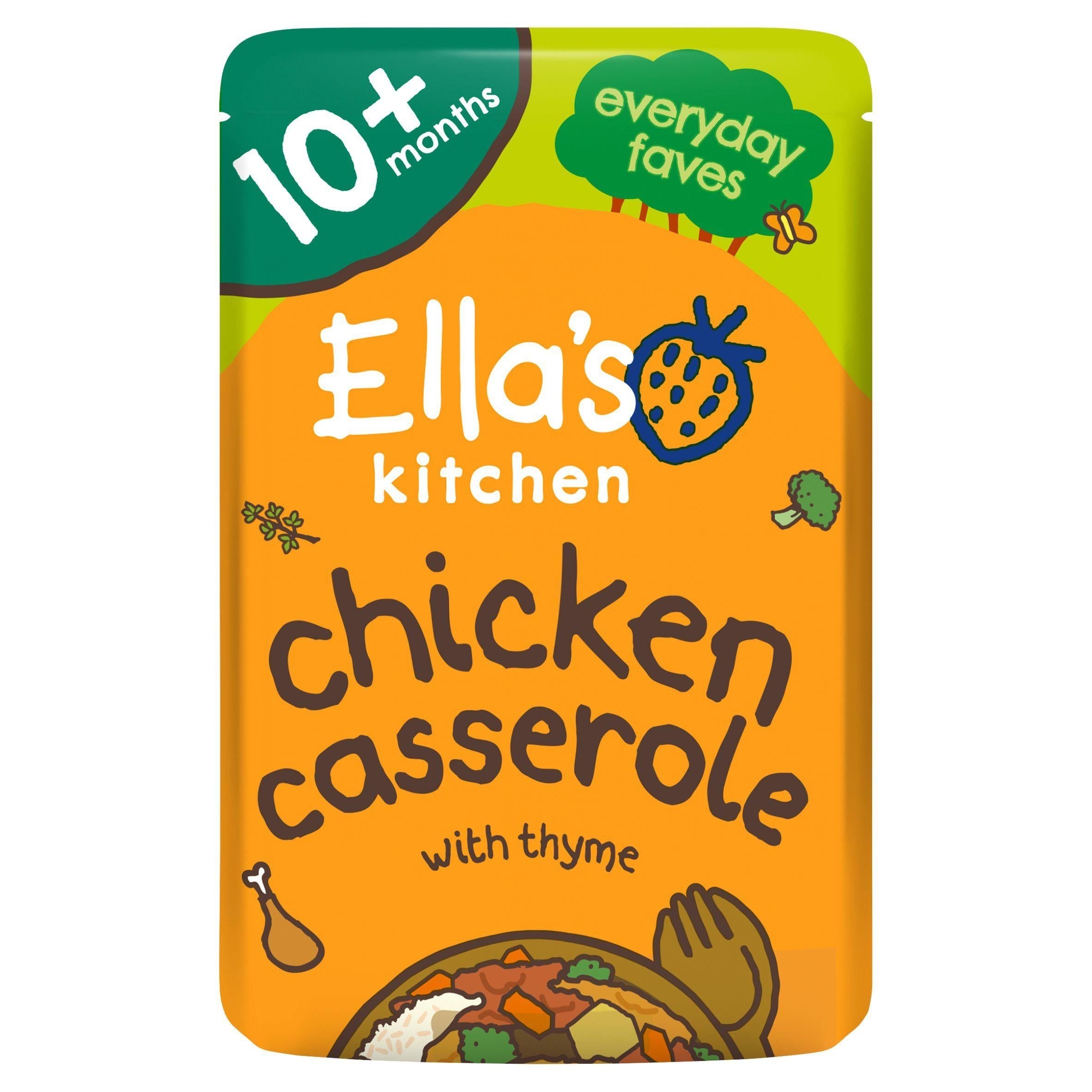 Ella's Kitchen Organic Chicken &amp;amp; Rice Casserole Baby Food Pouch 10+ Months 190g