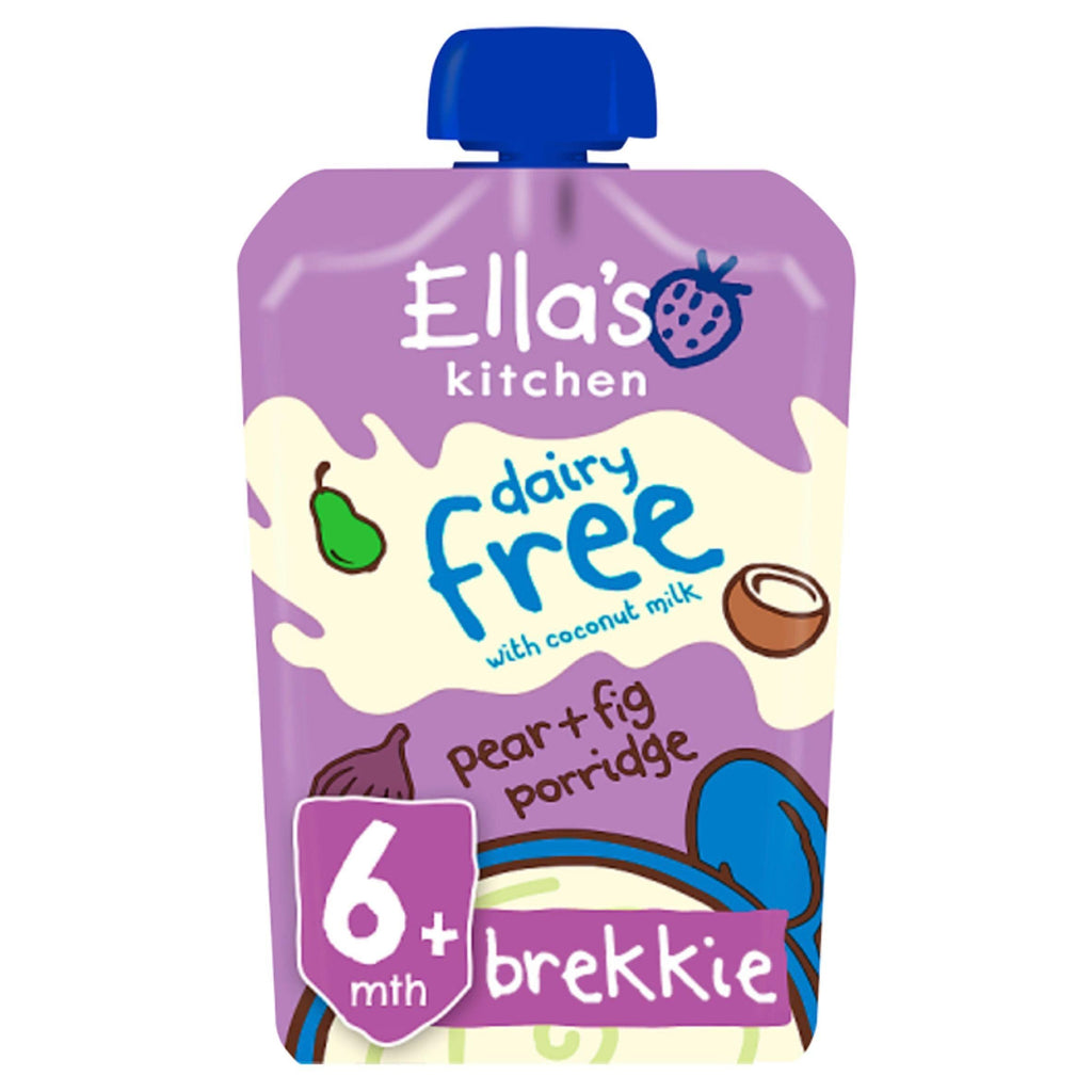 Ella's Kitchen Organic Dairy Free Pear & Fig Porridge Baby Food Pouch 6+ Months 100g