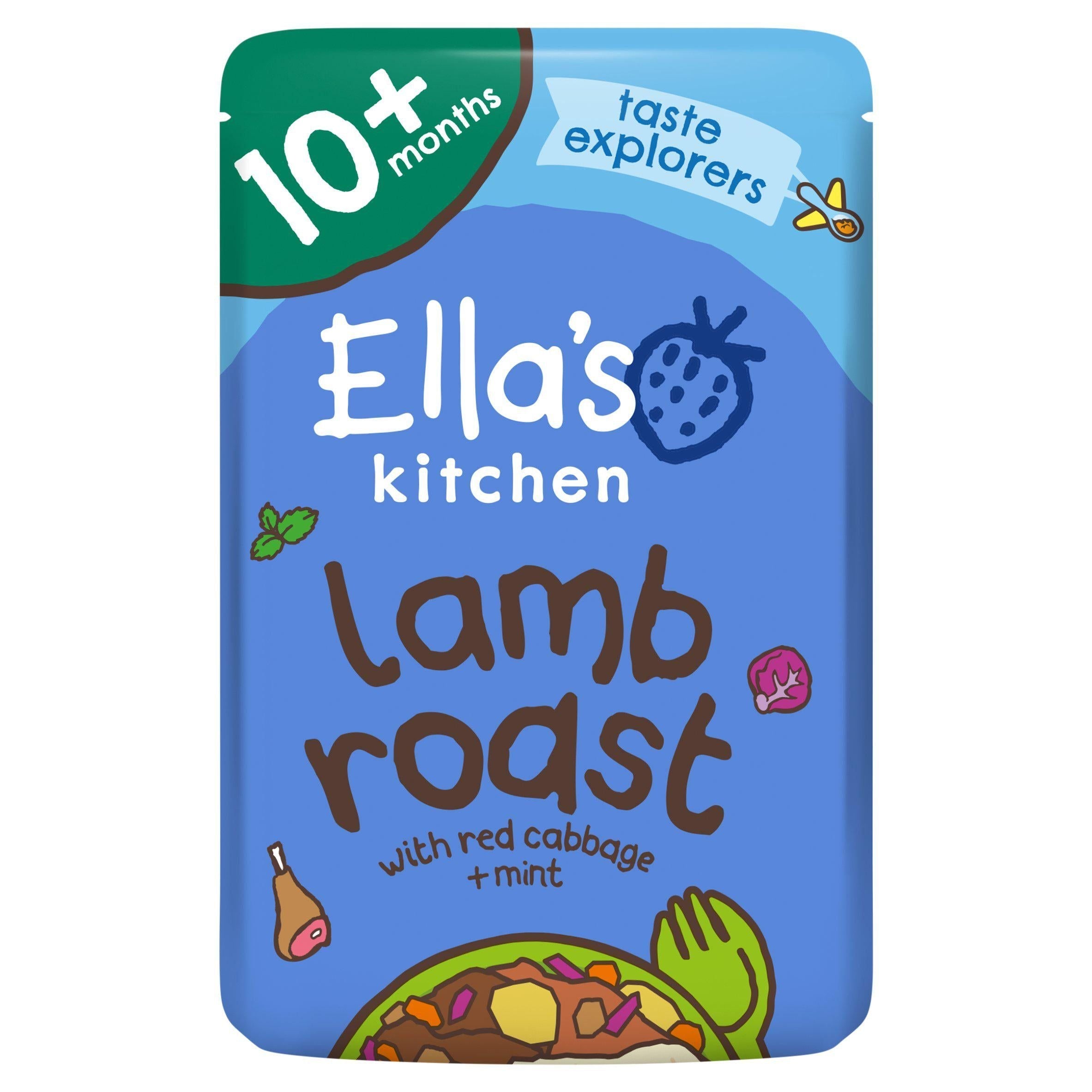 Ella's Kitchen Organic Lamb Roast Dinner Baby Food Pouch 10+ Months 190g