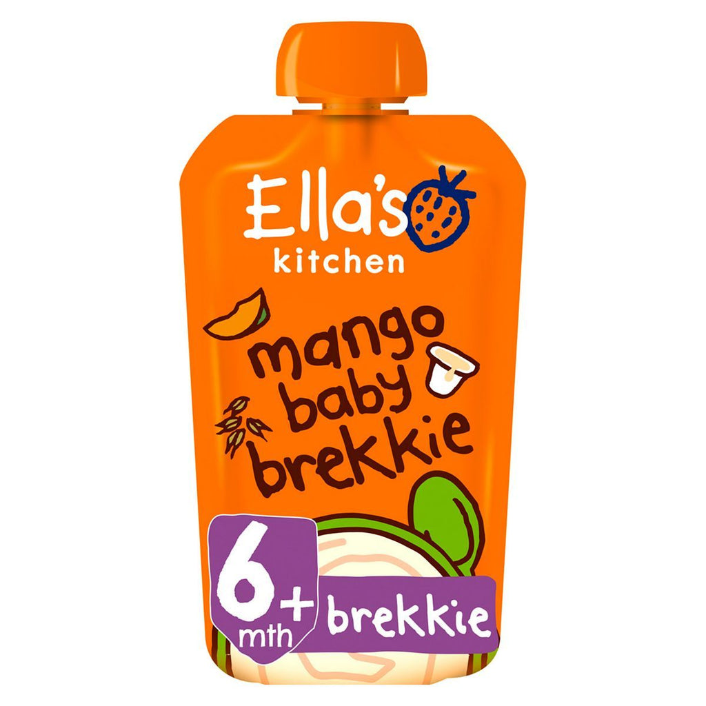 Ella's Kitchen Organic Mango Baby Brekkie Baby Food Breakfast Pouch 6+ Months 100g