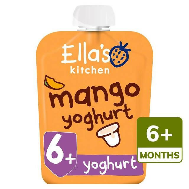 Ella's Kitchen Organic Mango Greek Style Yoghurt Baby Pouch 6+ Months 90g