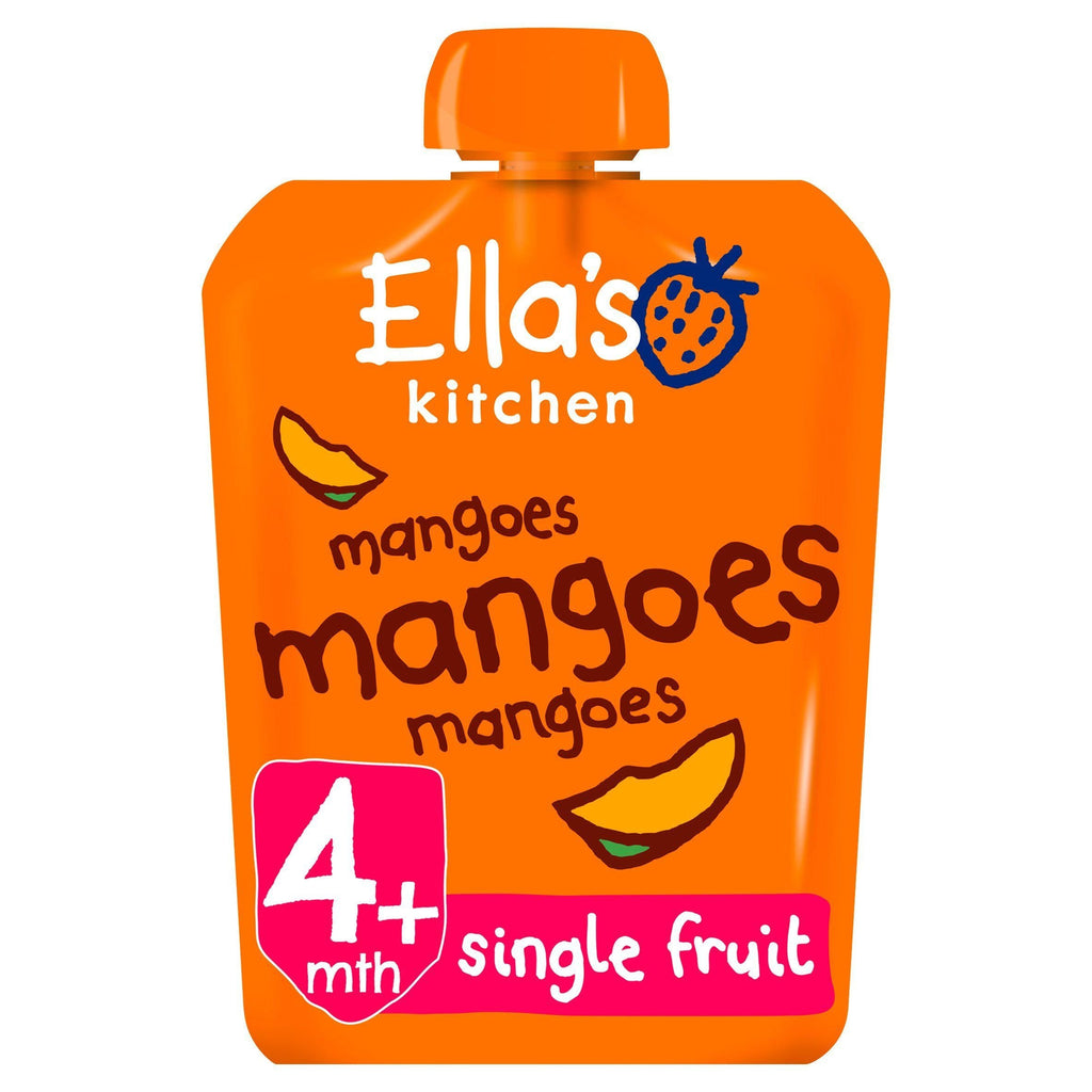 Ella's Kitchen Organic Mangoes First Tastes Baby Food Weaning Pouch 4+ Months 70g