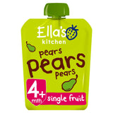 Ella's Kitchen Organic Pears First Tastes Baby Food Weaning Pouch 4+ Months 70g