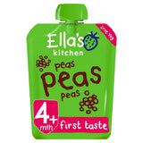 Ella's Kitchen Organic Peas First Tastes Baby Food Weaning Pouch 4+ Months 70g