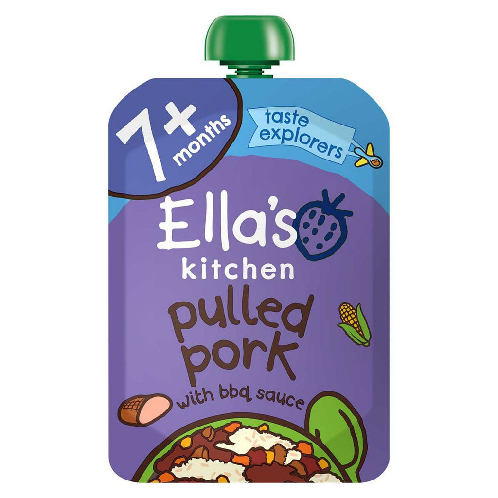 Ella's Kitchen Organic Pulled Pork Baby Food Pouch 7+ Months 130g