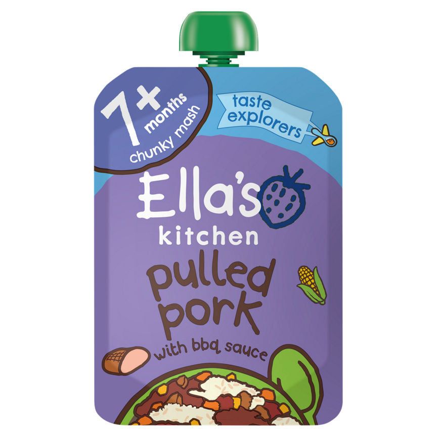 Ella's Kitchen Organic Pulled Pork Baby Food Pouch 7+ Months