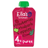 Ella's Kitchen Organic Strawberries, Rhubarb and Apples Baby Pouch 4+ Months