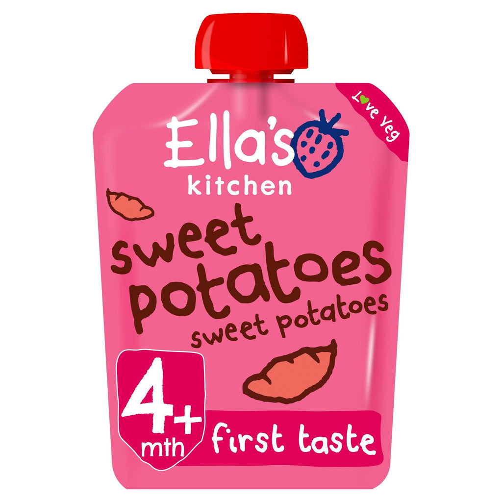 Ella's Kitchen Organic Sweet Potatoes First Tastes Baby Food Weaning Pouch 4+ Months 70g