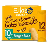 Ella's Kitchen Organic Vanilla and Banana Baby Biscuits Multipack Snack 10+ Months 12 x9g