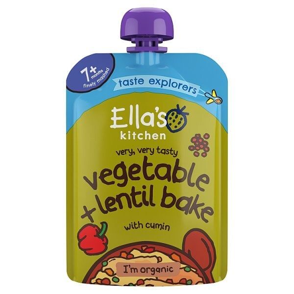 Ella's Kitchen Organic Vegetable &amp;amp; Lentil Bake 7m+ 130g