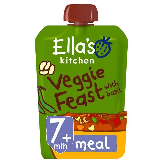 Ella's Kitchen Organic Veggie Bean Feast Baby Pouch 7+ Months 130g