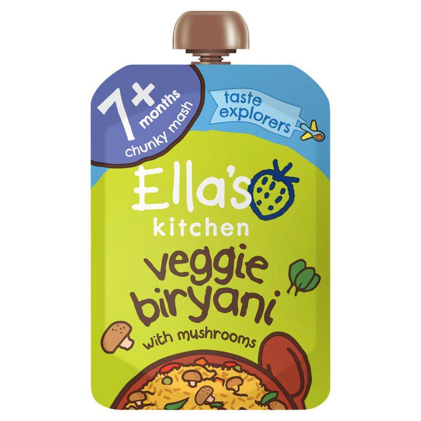 Ella's Kitchen Organic Veggie Biryani Baby Food Pouch 7+ Months