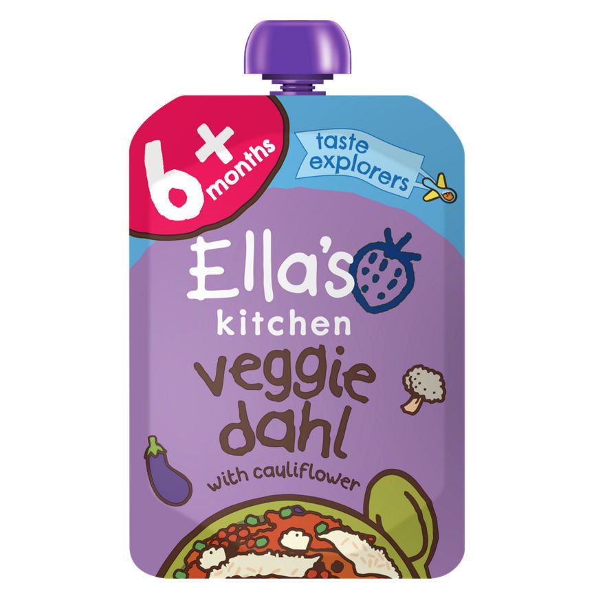 Ella's Kitchen Organic Veggie Dahl Baby Food Pouch 6+ Months