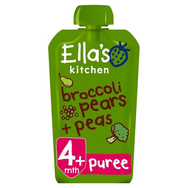 Ella's Kitchen Pears Peas & Broccoli Baby Food Pouch 4+ Months   120g