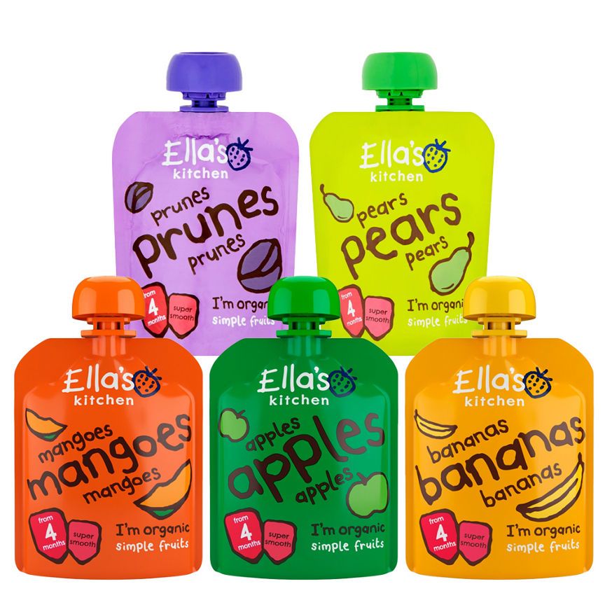 Ella's Kitchen Stage 1 Baby Food Pouches Bundle