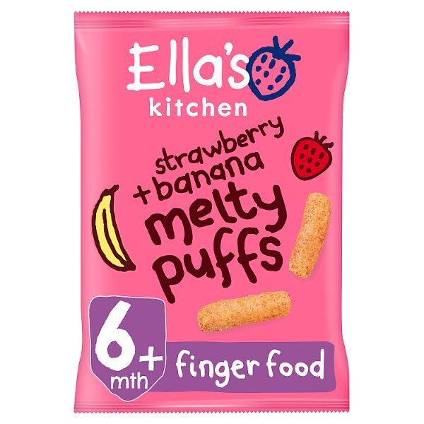 Ella's Kitchen Strawberry & Banana Melty Puffs