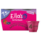 Ella's Kitchen Strawberry + Blackcurrant Summer Pudding 7+ Months 4 x 80g (320g)