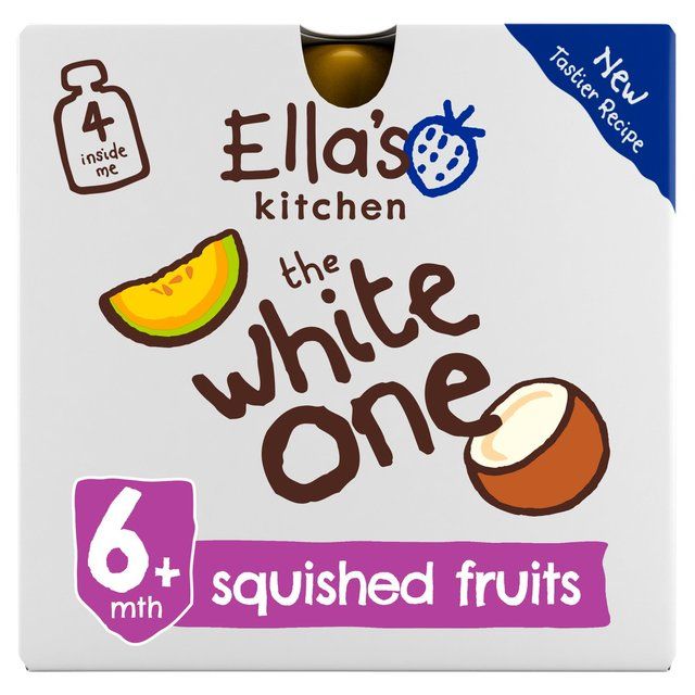 Ella's Kitchen The White One Smoothie X4 Multipack Baby Food 6+ Months   4 x 90g