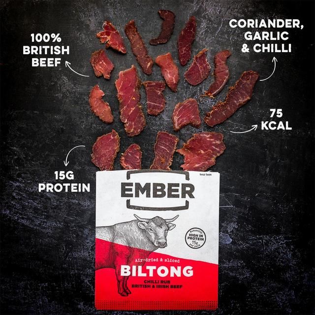 Ember Snacks Chilli Flavour Beef Biltong   25g