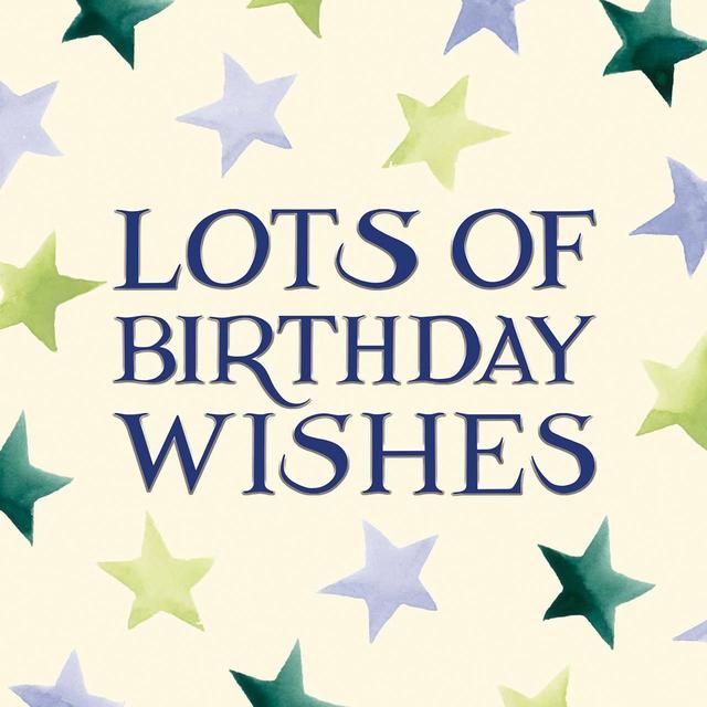 Emma Bridgewater Stars Birthday Card