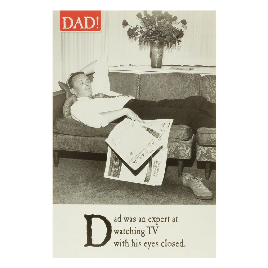 Emotional Rescue Humorous Dad Birthday Card