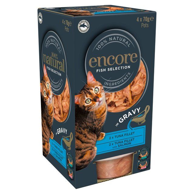 Encore Cat Pot Fish in Gravy   4 x 70g