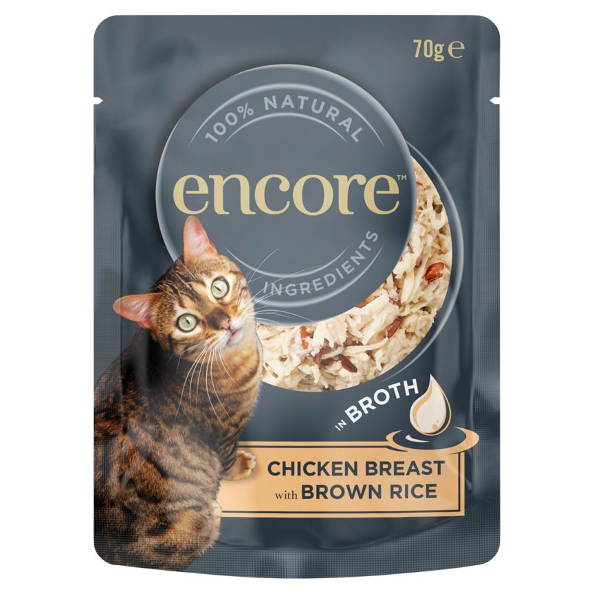 Encore Chicken & Brown Rice Adult Cat Food Pouch