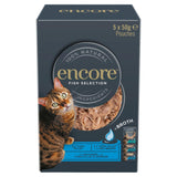 Encore Natural Fish Selection In Broth Cat Pouches 5x50g