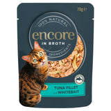 Encore Natural Tuna With Whitebait In Broth Cat Pouch 70g